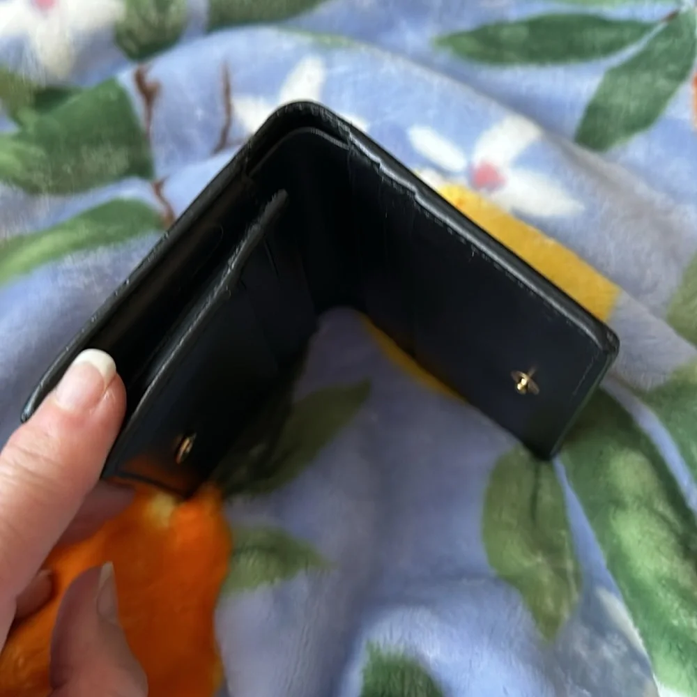 Gucci Black Embossed Leather Bi-Fold Wallet